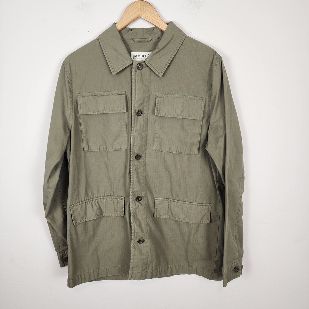 Line of Trade Men's Ripstop Shirt Jacket Medium Military Shacket Button Tactical